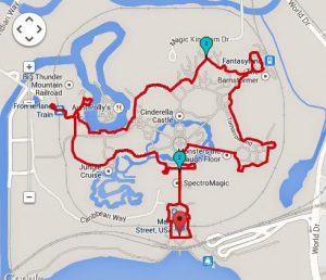Magic Kingdom 2.17 Miles / 3.49 Kilometers